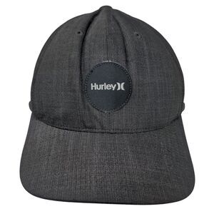 Hurley Men's 20 Dri Snapback Hat Gray Adjustable Patch Logo Poly Blend